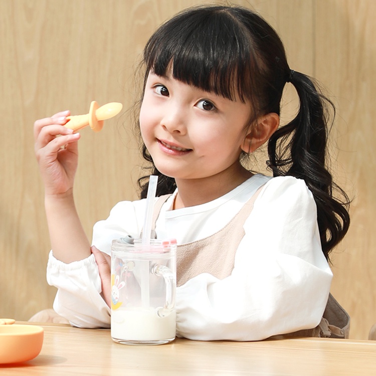 Bộ nĩa thìa ăn dặm cho bé muỗng và nĩa silicon giúp trẻ tập xúc ăn ADAM11 KIDS GARDEN