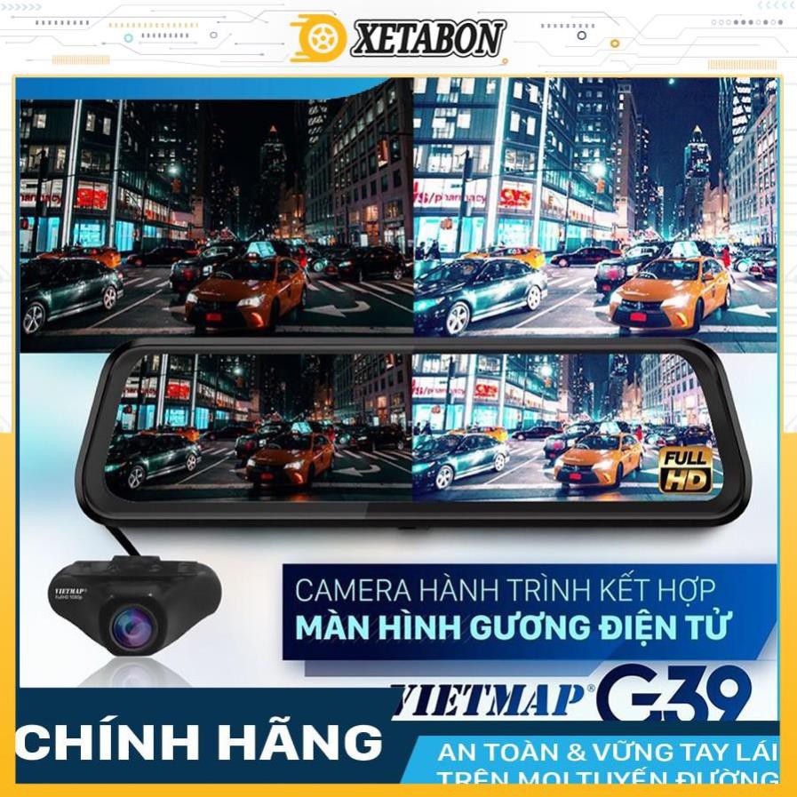 VIETMAP G39-Camera hành trình ô tô Ghi Trước Sau, Chia Sẻ Video Từ Điện Thoại Lên Màn Hình Có GPS + Thẻ Nhớ 32GB | BigBuy360 - bigbuy360.vn