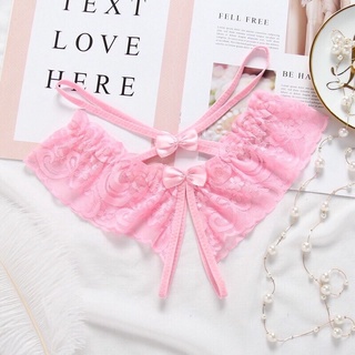 Quần lót ren xẻ đáy đính nơ sexy quyến rũ 2710