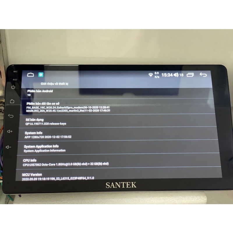 Màn Android 9 inch 4G SANTEK