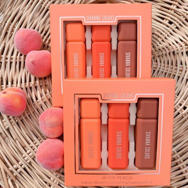 💄💄💄 Son lì #Sivanna Colors In The Peach Luxury Mousse Matte Lipstick 💄💄💄