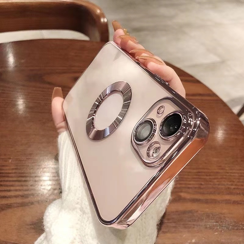 Ốp Điện Thoại Trong Suốt In Logo Sang Trọng Chống Trầy Cho IPhone 14 Pro Max 14 plus 11 12 13 Pro Max XR XS Max 78 Plus