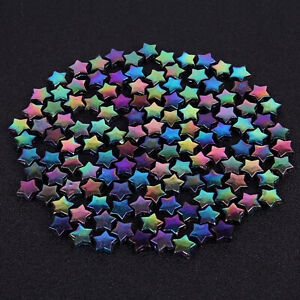 Set 100 hạt xâu làm trang sức hình ngôi sao năm cánh 11x4mm