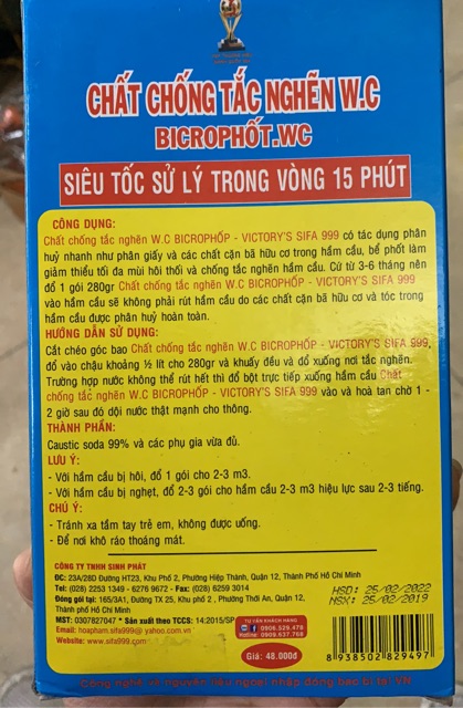 Bột Chất thông cống thông cầu chống hôi trị nghẹt siêu tốc