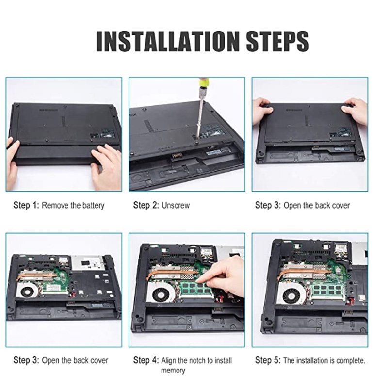 Thẻ Nhớ Laptop 2gb Ddr2 667mhz Pc2-5300 Ddr2 667 (240 Pin) Sodim 4g