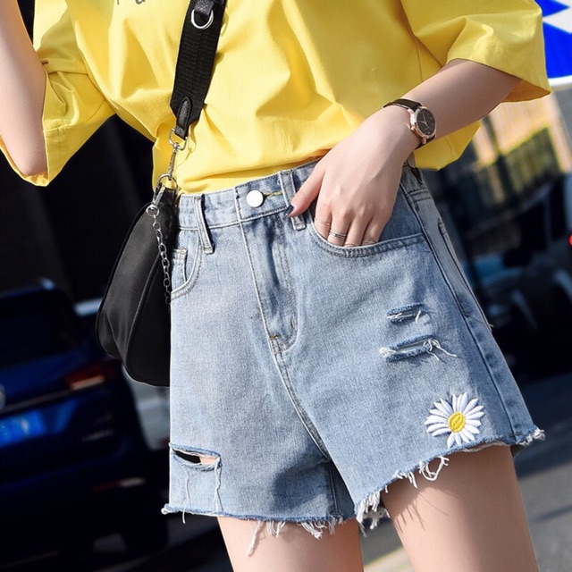 [Mã WASTUP5 giảm 10% tối đa 20K đơn 99K] Quần short jean lưng cao hình thật kèm video | BigBuy360 - bigbuy360.vn
