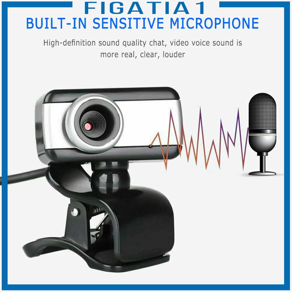 Webcam Usb 2.0 Cmos Xoay 360 Độ Figatia1 | BigBuy360 - bigbuy360.vn