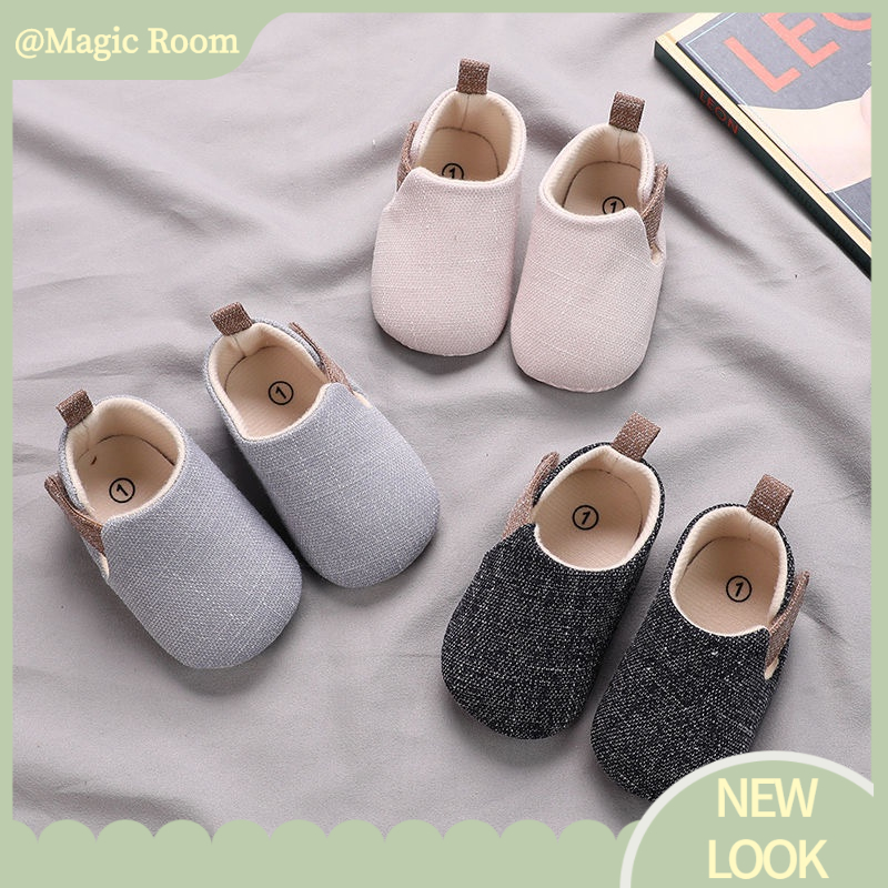 Babyfair. Giày Cotton Đế Mềm Chống Trượt Thoáng Khí Dành Cho Bé Tập Đi