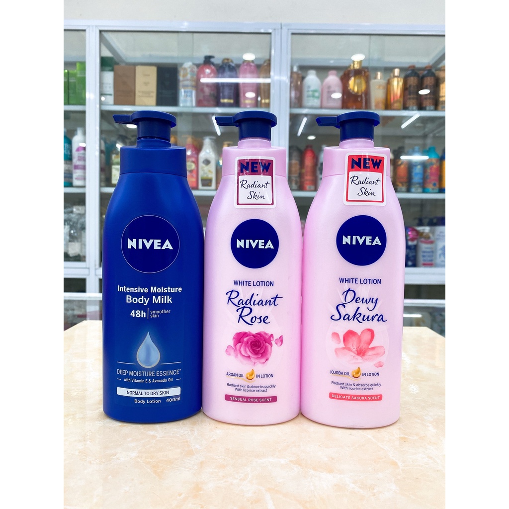 (350~400ml) Sữa Dưỡng Thể Nivea Phục Hồi Dưỡng Trắng Da Chính Hãng Công Ty