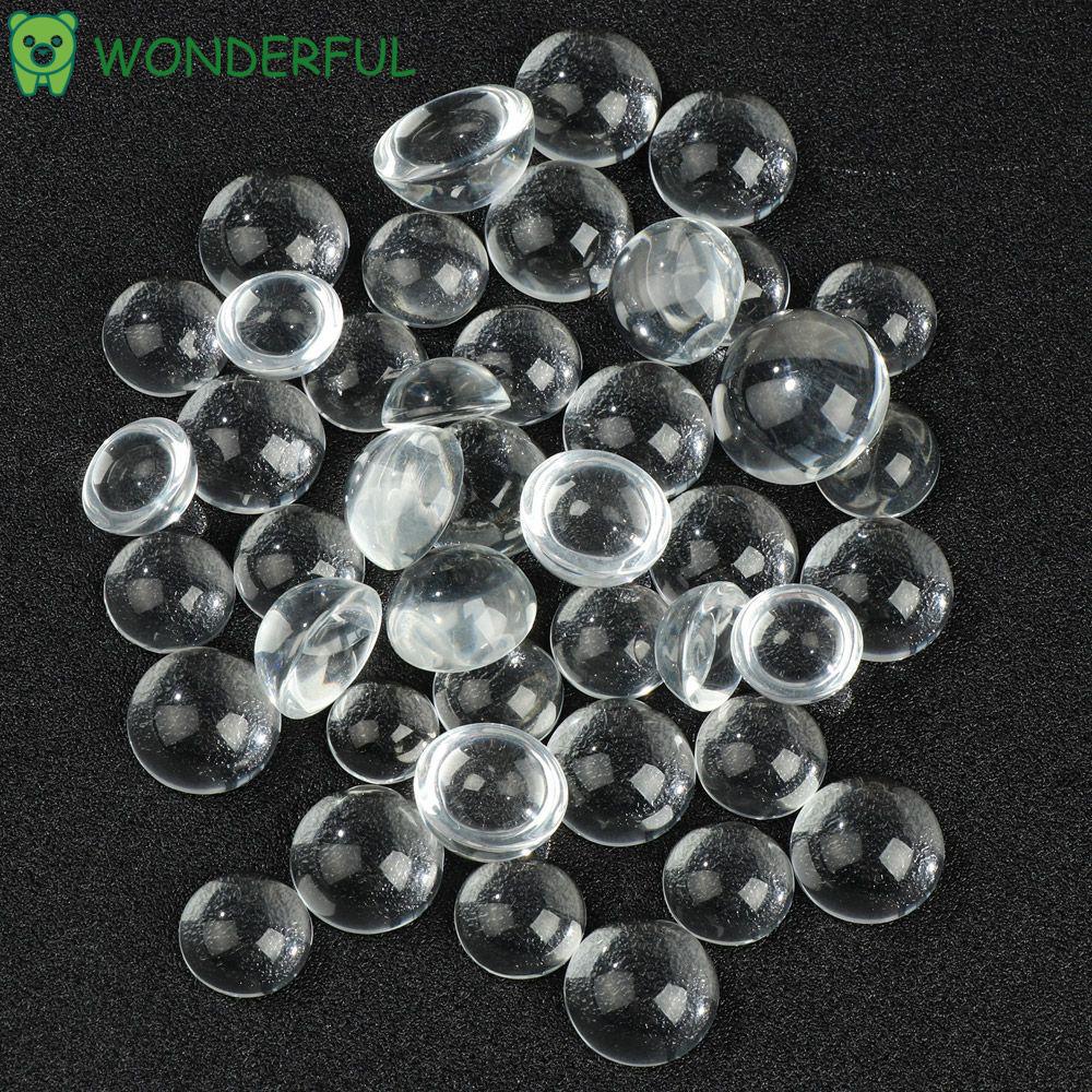 WONDERFUL 20pcs 8 Sizes|Doll Eyes DIY Patch Pupils Eyes Doll Glass Eyes Accessories DIY Crafts Toy 6~20mm Transparent Clear Doll Eyeballs