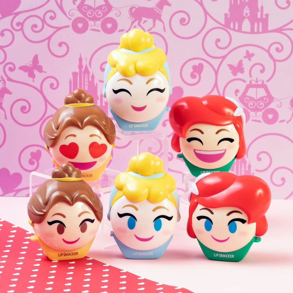 [Có sẵn] Son Disney Người đẹp và quái vật Belle -  Lip Smacker Disney Emoji Lip Balm (Chính hãng Mỹ)