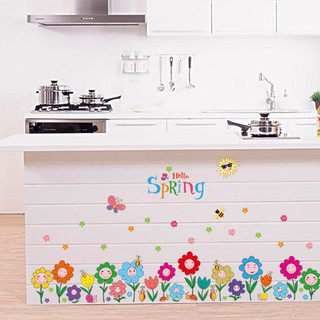 Decal hoa đầy màu sắc SK7079