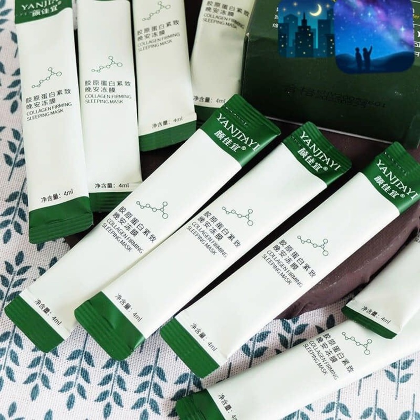 Hộp 20 gói mặt nạ ngủ thạch collagen nâng cơ nội địa trung SIGO
