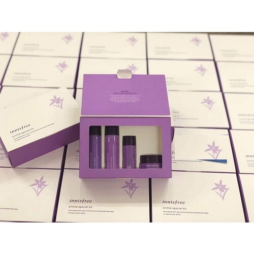 Bộ Dưỡng Trẻ Hóa Da Hoa Lan Tím Innisfree Jeju Orchid Special Kit 4