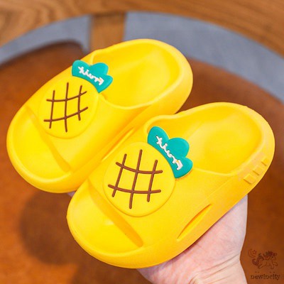 Dép Đế Mềm Chống Trượt Mẫu Trái Cây Hoạt Hình Cho Bé