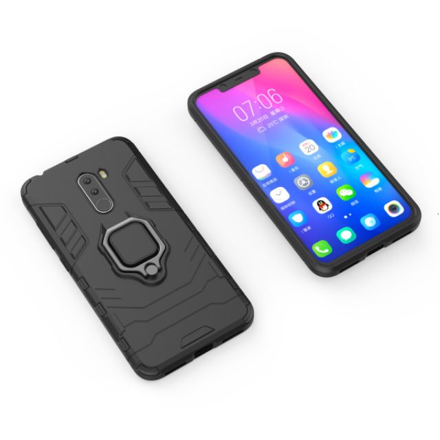 Ốp lưng Iron Man Iring Poco X3 NFC / Poco X3 Pro / Poco F1 / Poco X3 GT / X4 Pro 5G chống sốc giá đỡ xem phim cao cấp