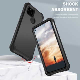 Ốp điện thoại chống sốc cho google pixel 3 pixel 3xl pixel 3a pixel 3axl pixel 4 pixel 4xl pixel 4a 5g pixel 5 pixel 5a 5g heavy-duty four-corner anti-drop silicone + pc three-layer protective phone case cover