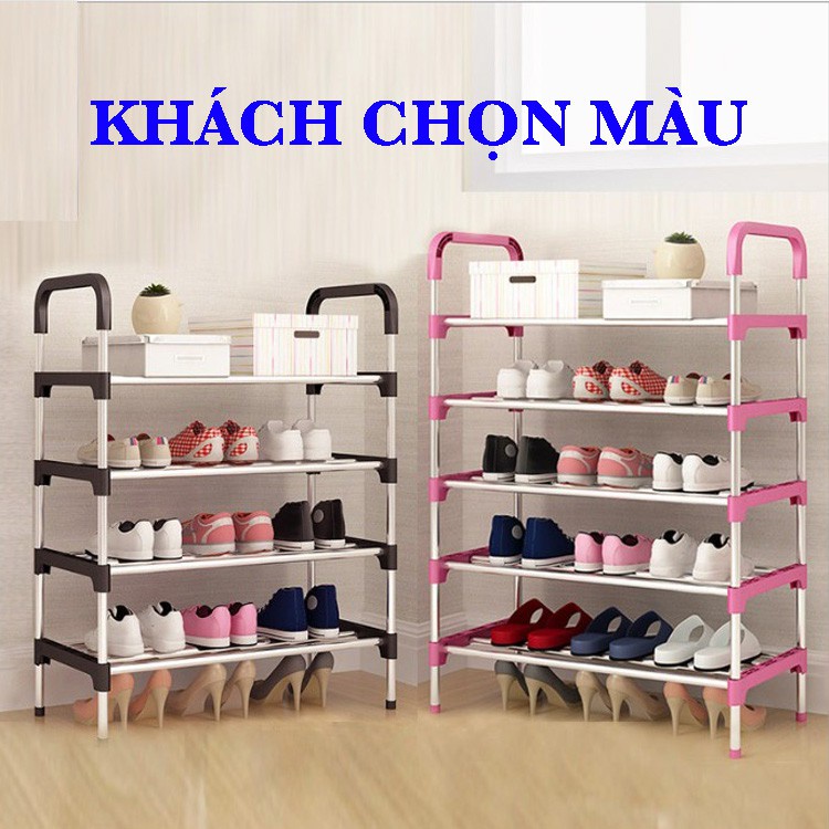 [FREESHIP❤️]KỆ GIÀY 6 TẦNG INOX KHUNG ĐEN MẪU MỚI 2020