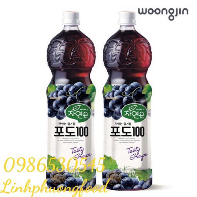 Nước nho Woongjin Hàn Quốc 1.5L