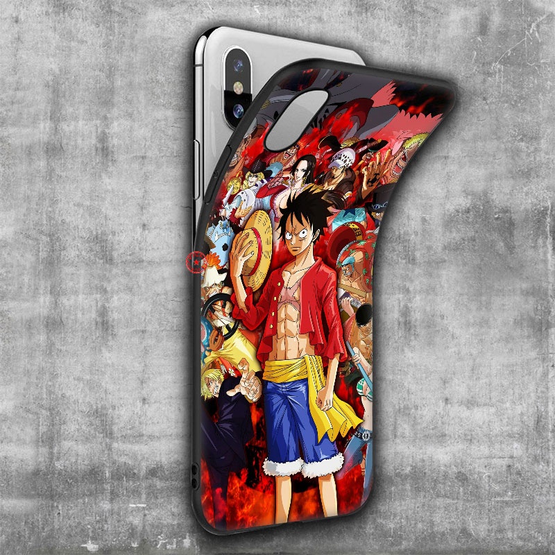 Ốp Điện Thoại In Hình One Piece Luffy Cho iPhone SE XR 5 5S 6 6S 7 8 11 Pro Max Plus 76FV