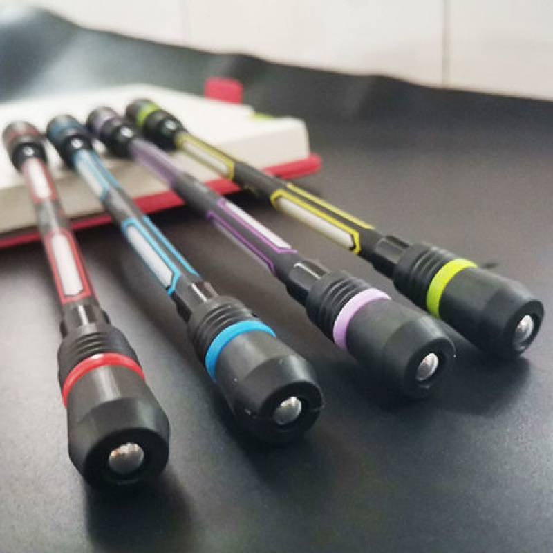 Bút Gel Xoay 0.5mm Có Đèn Led Chống Trượt Thoải Mái Vui Nhộn