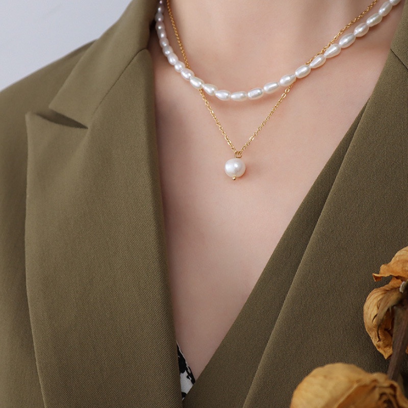 Dây Chuyền 2 Tầng Titan Ko Han Rỉ TT 3959