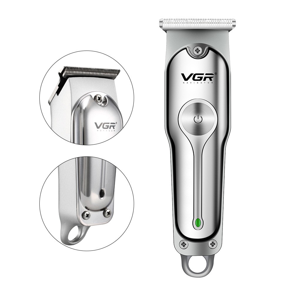 [New Arrival] VGR V-071 Hair Clipper Electric USB Charging Stainless Steel Blade Multiple Limit Combs