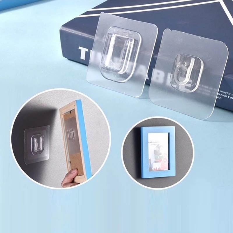 1/3/5 Cặp Móc Treo Khung Ảnh Dán Tường Hai Mặt Sáng Tạo