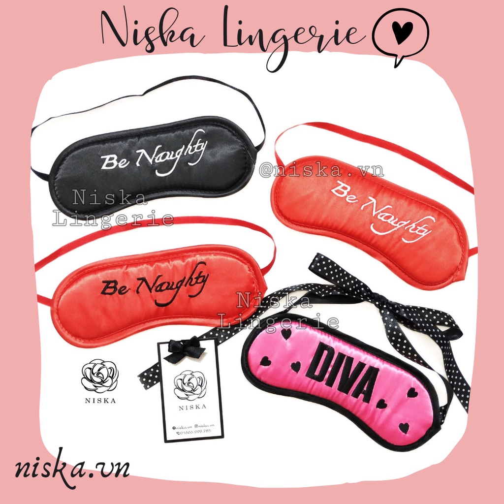 Bịt mắt che mắt ngủ satin - Mã S08