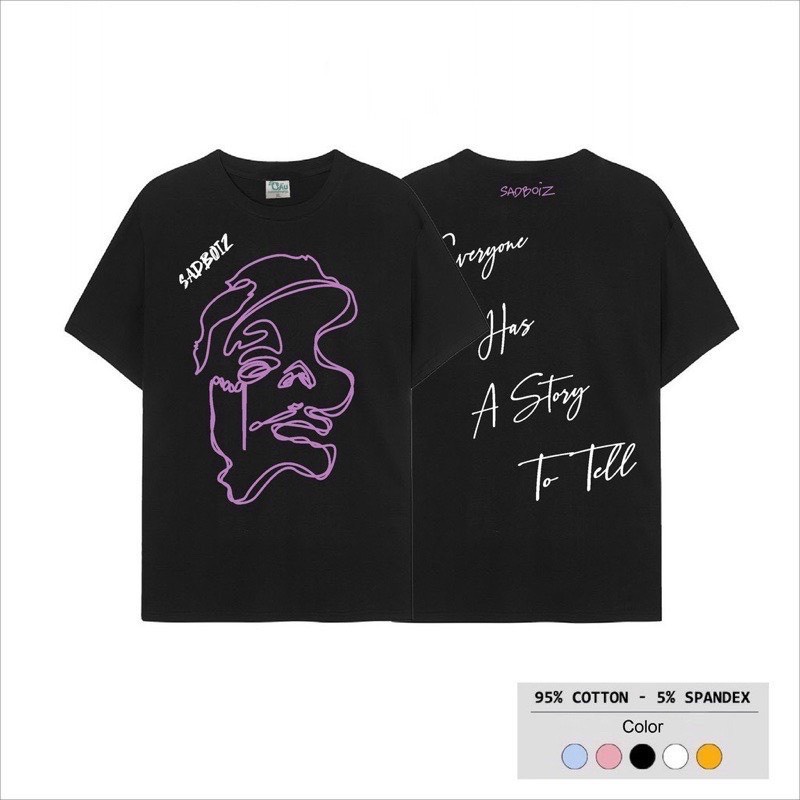 Áo Thun Sadbioz tay lỡ fom rộng nam nữ ---3size M_L_XL