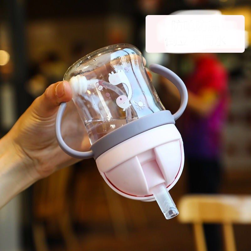 Bình ống hút, bình tập uống có chống sặc cho bé xinh yêu