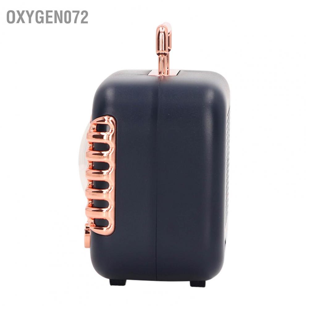Oxygen072 Loa Bluetooth cổ điển Vật nuôi không dây Vali mini Stereo Blue để chơi nhạc