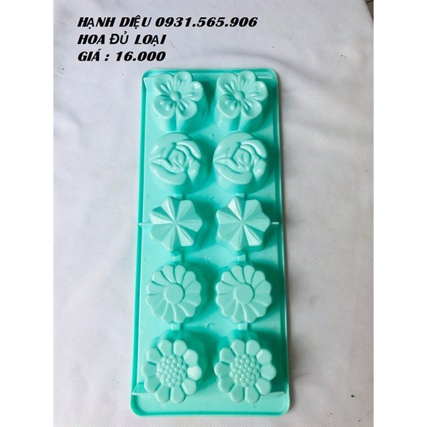 Vĩ Đá Tổng Hợp Bông Đủ Loại 10L Ch Đổ Thạch Rau Cau