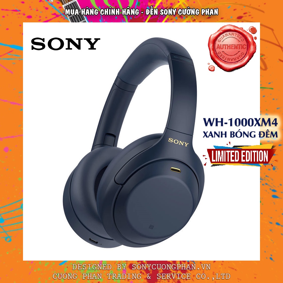 Tai Nghe Chụp Tai Chống Ồn Sony WH-1000XM4 | Chính Hãng Sony Việt Nam | Bảo Hành 12 Tháng