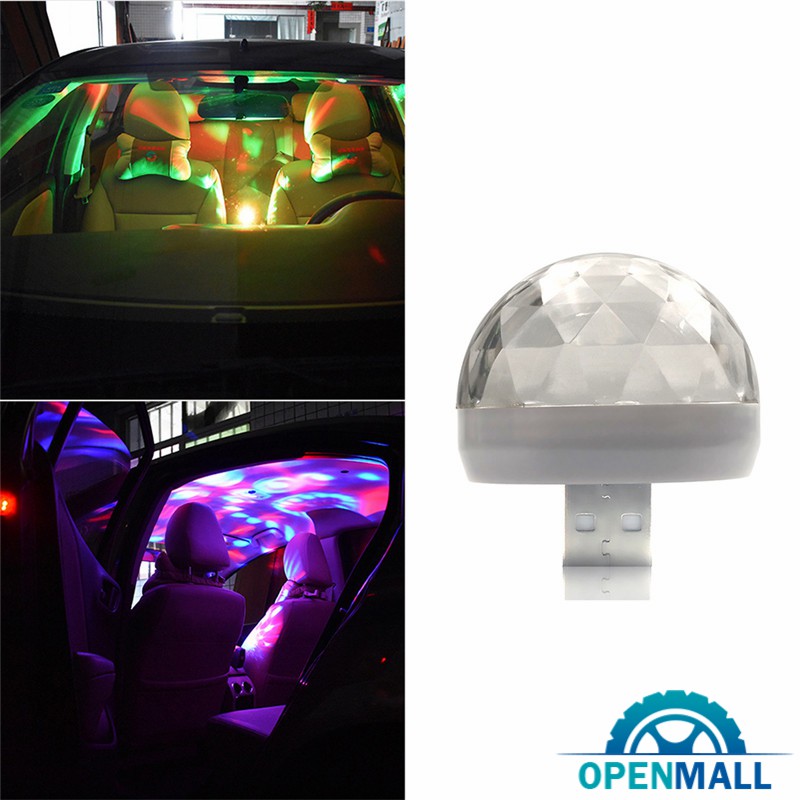 Đèn LED nhiều màu sắc cổng sạc USB trang trí xe ô tô