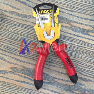 Kềm mũi nhọn 8"/200mm mỏ dài cách điện INGCO HILNP01200