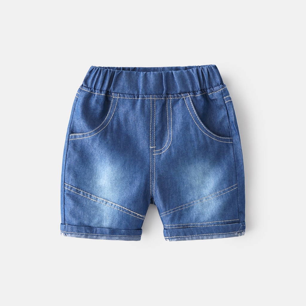 Quần Short Jean co giãn WELLKIDS bé trai Quần đùi bò trẻ em từ 2-8 tuổi