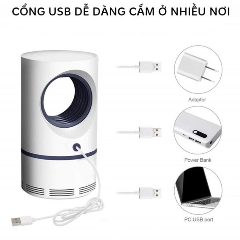 Đèn bắt đuổi muỗi hình trụ thông minh kiêm đèn ngủ, máy bẫy hút muỗi Mumbaby 09