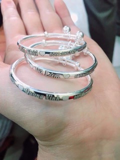 Lắc tay bạc ta cho bé( kèm khắc tên miễn phí)
