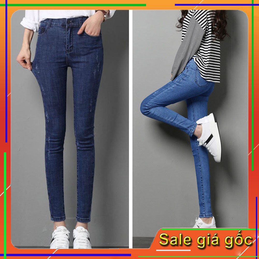 [Mã FAMAYWA giảm 10K đơn 50K] Quần jean nữ cao cấp VNXK cào nhẹ lai thường FREESHIP | BigBuy360 - bigbuy360.vn