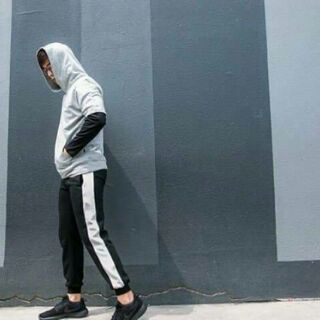 Quần jogger nỉ 1 sọc to (có ảnh thật)