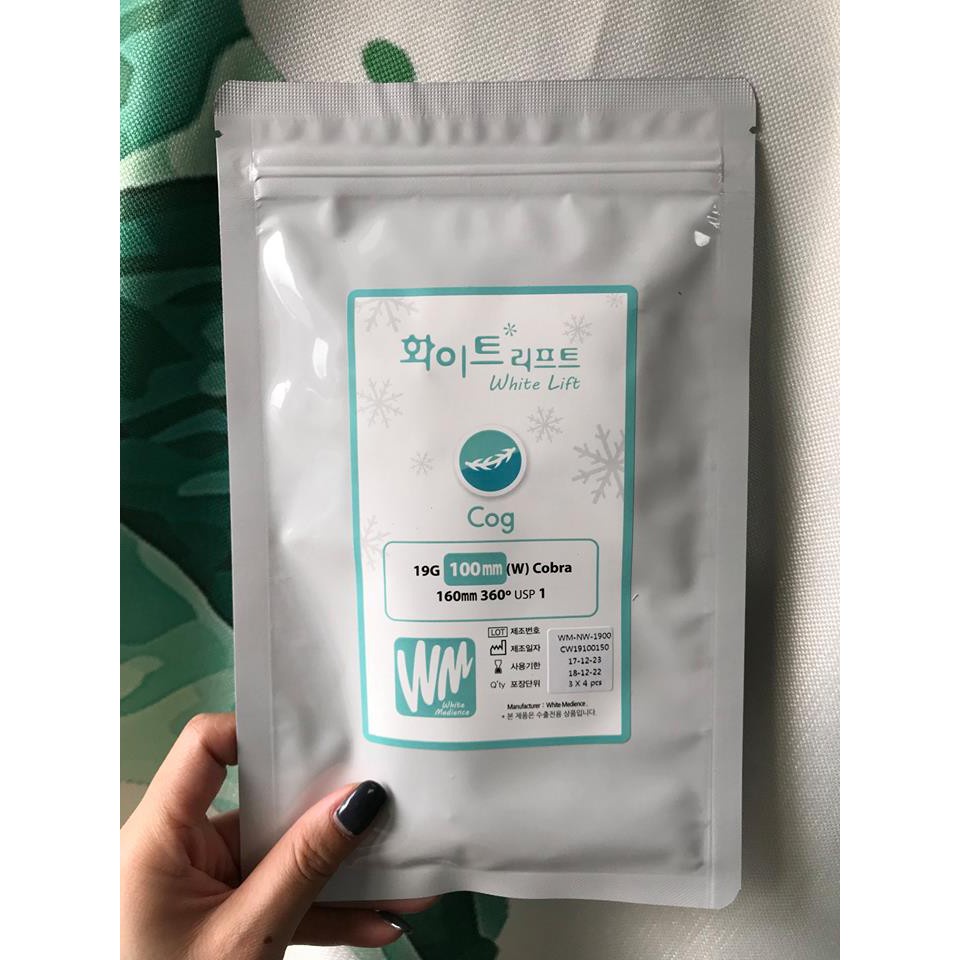 Chỉ Cog White Medience Nâng Cơ Tạo Mặt V-Line Kích Thích Sản Sinh Collagen
