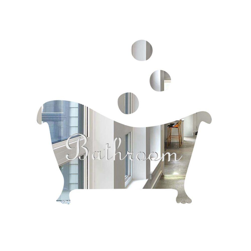 Sticker Dán Tường Họa Tiết 3D Dùng Trang Trí Phòng Khách, Phòng Tắm