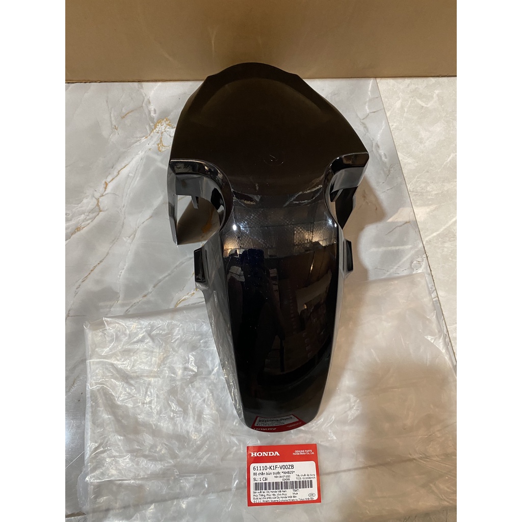 Bộ chắn bùn A trước - dè trước HONDA AIR BLADE 150 năm 2020-2021 màu Đen bóng. *NHB25* 61110K1FV00ZB
