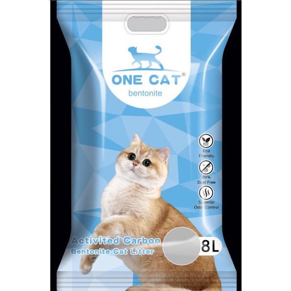 ONE CAT 8L | Cat Litter | Cát Vệ Sinh Khử Mùi - Siêu Vón Nhanh - Ít Bụi Mịn Dành Cho Mèo