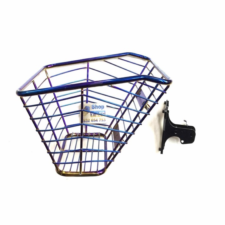 Rổ Inox Wave Lớn Xanh Titan Có Pas MS2153