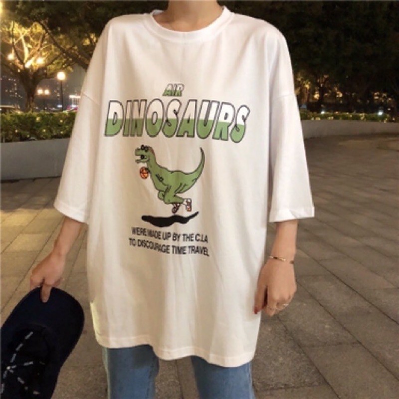 Áo Thun Unisex DINOSAURS G482, Tay Lỡ Form Rộng