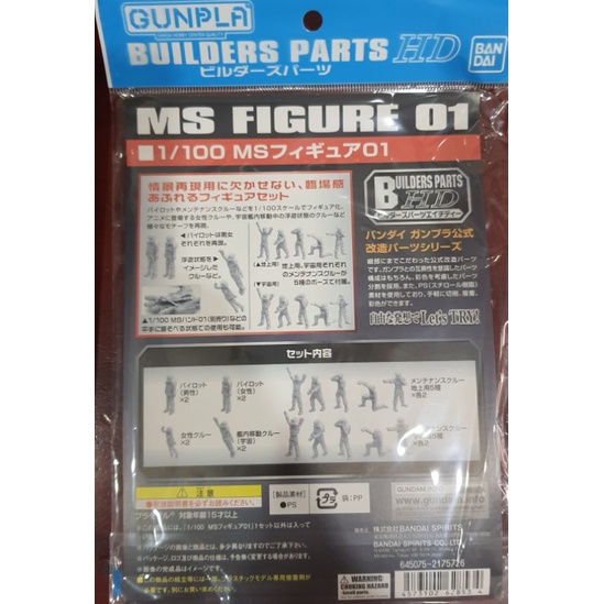 Phụ kiện mô hình Builder Part MS Figure 1/100 Bandai