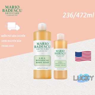 Sữa tắm cho mụn lưng mario badescu A.H.A Botanical Body Soap 236ml / 472ml