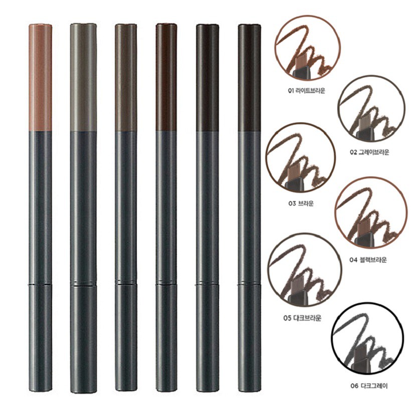 [Có Mã Giảm Giá] Chì Kẻ Mày Định Hình 2 Đầu The Face Shop Designing Eyebrow Pencil 3g